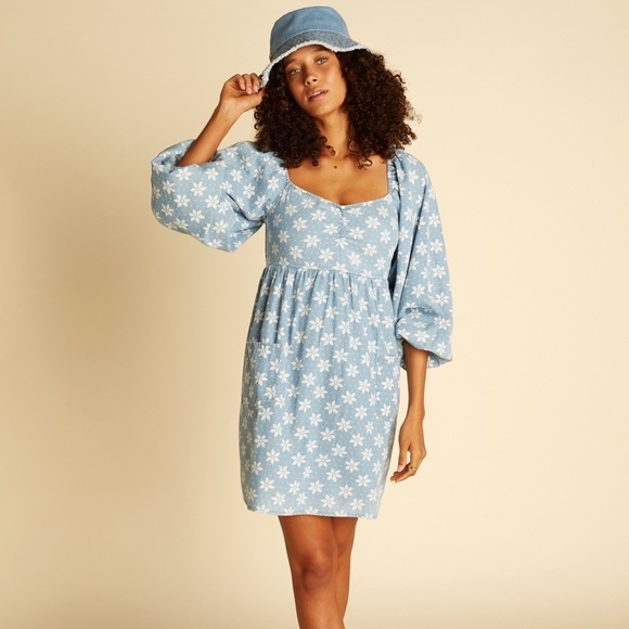 🔆BILLABONG🔆 Wrangler Just A Dream Babydoll Dress - Picture 4 of 17